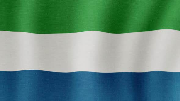 The National Flag of Sierra Leone alt