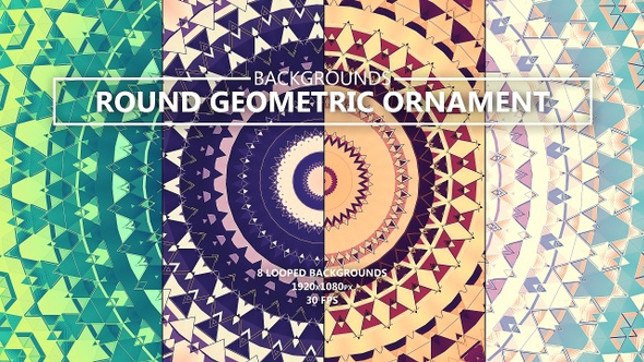 Round Geometric Ornaments