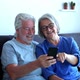 close up of two seniors or old mature people doing a video call with friends or parents - VideoHive Item for Sale