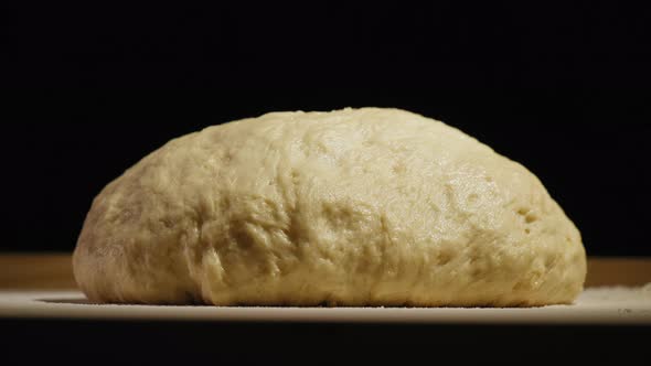 Timelapse Yeast Dough Increases in Size Closeup