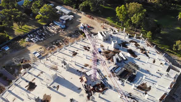 Aerial View of an Construction Area