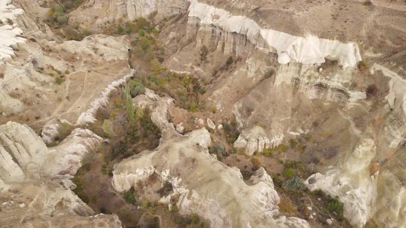 Cappadocia Landscape Aerial View. Turkey. Goreme National Park