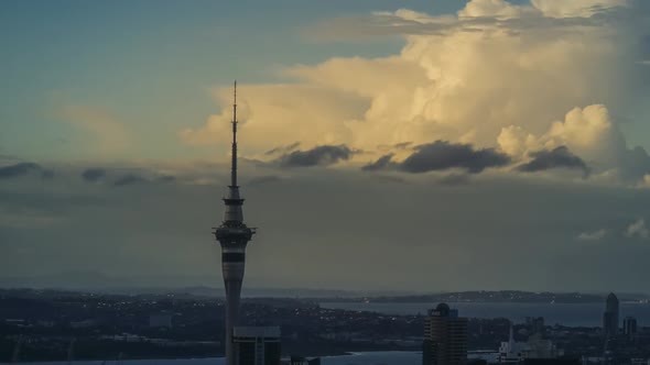 Auckland skyline timelapse