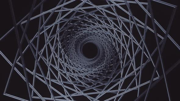 Metal Latticed Spiral Tunnel