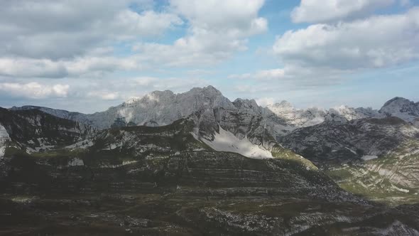 Aerial View On Mountains Peak