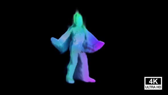 Hip Hop Dancing Festival Colored Smoke Man 4 K