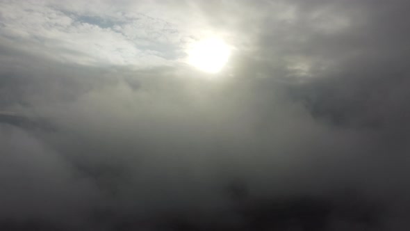 Video Flying Over the Clouds
