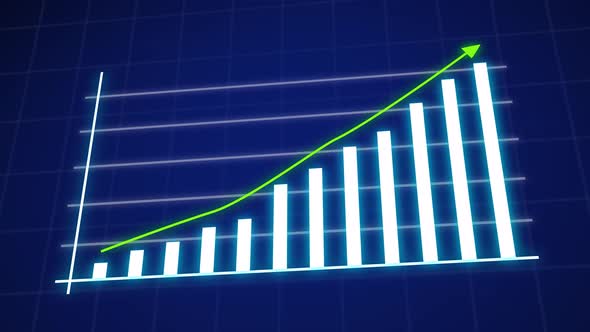 Financial Growth Chart & Business Success Concept