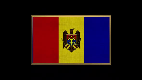 Moldova 3D Flag