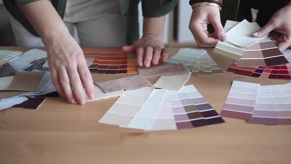 Designers Choose Best Color Samples for the Client