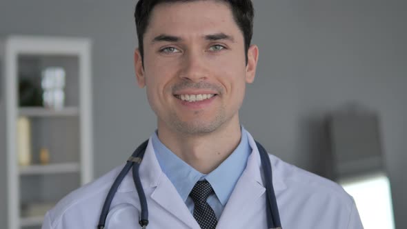 Portrait of Smiling Young Doctor