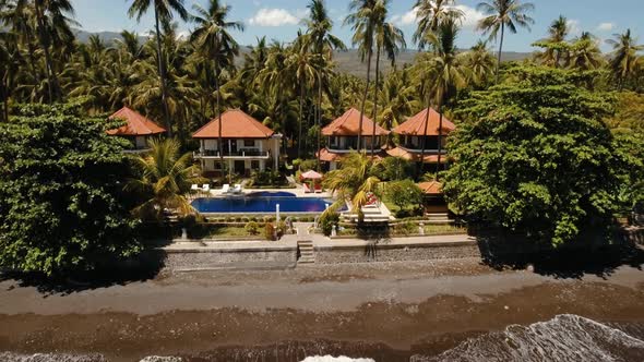 Hotel with Pool on the Sea Coast Bali