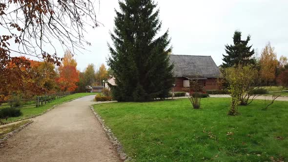 Golden Autumn In A Country Estate