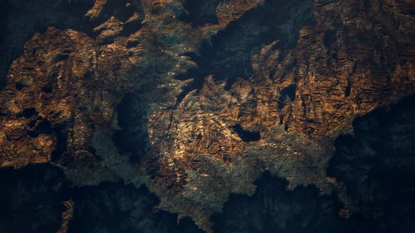 Top Erial View of the Red Rock Canyon