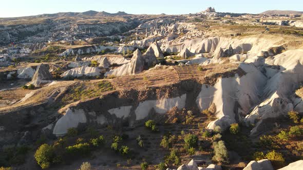 Cappadocia Landscape Aerial View. Turkey. Goreme National Park