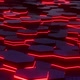 Digital Hexagon Platforms With Electric Red Lights - VideoHive Item for Sale