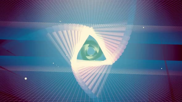 Flying Tunnel Triangle Light Retro 10 HD alt