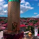 aerial shot on beautiful gold minaret - VideoHive Item for Sale