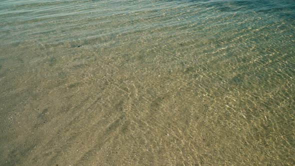 Clear Water in the Lake with Slight Ripples on the Surface