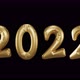 Golden foil balloons numbers 2022. New year concept - VideoHive Item for Sale