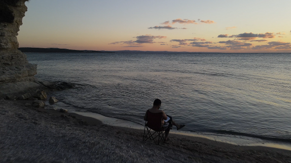 Camping Sea Sunset