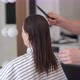Hairdresser combing the client's wet hair - VideoHive Item for Sale