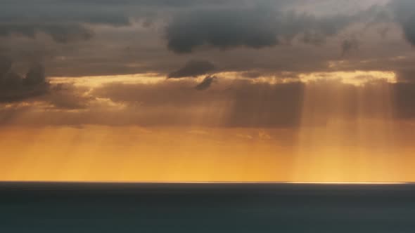 Sunset During an Approaching Storm