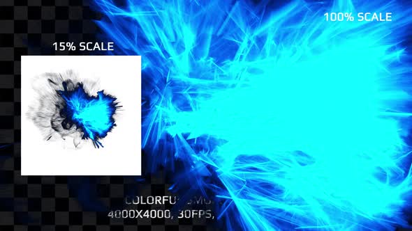 Blue Smoke Reveal - 4000x4000, Alpha Channel alt