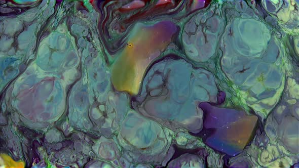 Abstract Colorful Invert Paint Galactic Exploding Texture 42