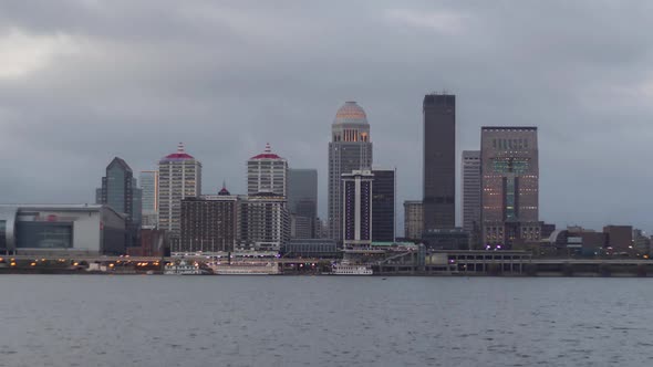 Storm Clouds Part over Louisville Skyline