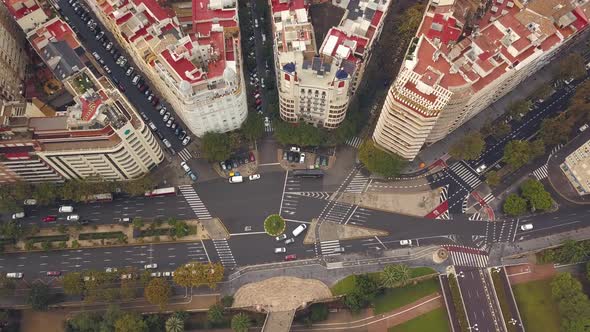 Cars Driving on Streets of Valencia