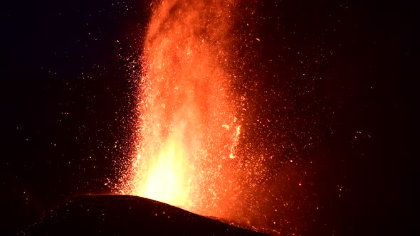 Volcanic eruption in La Palma Canary Islands 2021