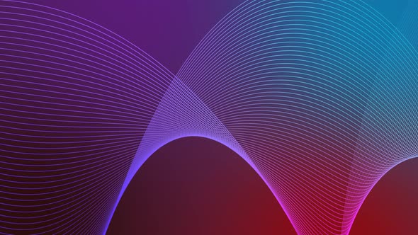 Colorful Gradient Geometric Line Animation