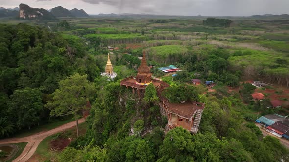 Thamma Park or Dharma Park Ban Khao Na Nai Temple Complex in Surat Thani Thailand