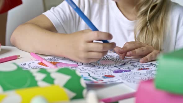 Smiling Little Girl Coloring alt
