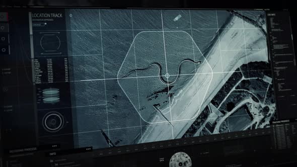 Aerial scan has noticed a pattern in a form of a snake drawn on the ground alt