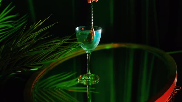 Coctail in green colors