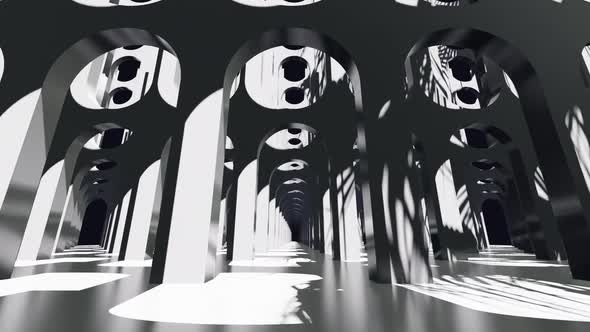 In To Door Abstract Pastel Color Geometry Tunnel 03 HD alt