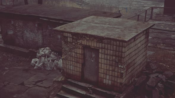 Old and Abandoned Buildings in a Small Town