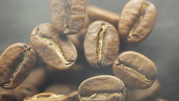 Coffee Beans Close Up.