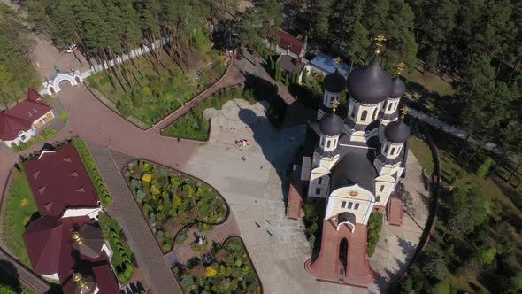 Aerial View Territory Zhytomyr St. Anastasievsky Monastery