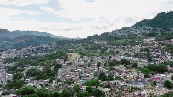 Aerial View of the Slum of Tegucigalpa Honduras