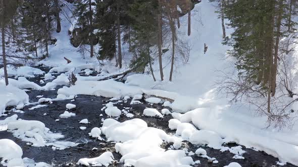 winter river