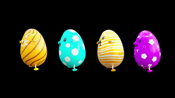 29 Easter Day Eggs Dancing HD