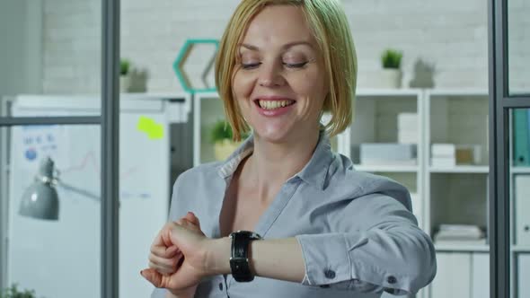 Excited Business User of Smartwatches