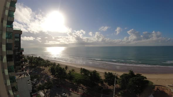 Timelapse beach. Tropical scenery. Summer travel destinations.