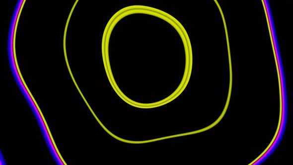 Seamless Animation of Pulsating Neon Lines