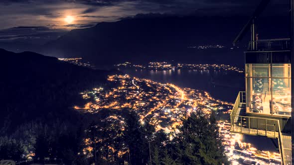 Queenstown at night timelapse