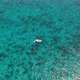 Boat On Caribbean Barrier Reef Ocean Aerial Shot - VideoHive Item for Sale