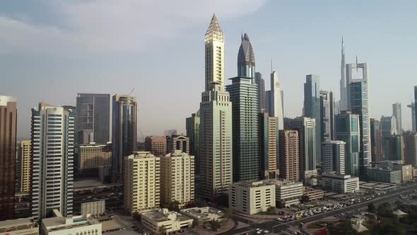 Aerial view Dubai city, U.A.E.